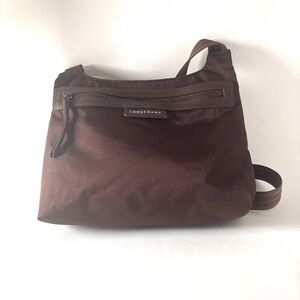 Vintage Longchamp Nylon Crossbody Bag for Travel or Everyday